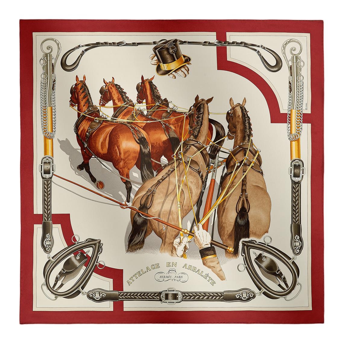 HERMES/爱马仕 Hermes Silk Scarf Red