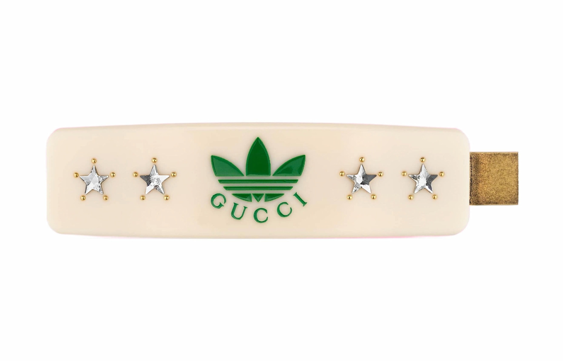 GUCCI/古驰 Gucci x Adidas Metal Hair Clip Beige