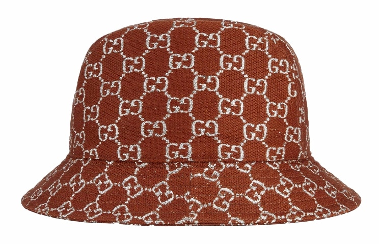 GUCCI/古驰 Gucci Lame Logo Rust Red