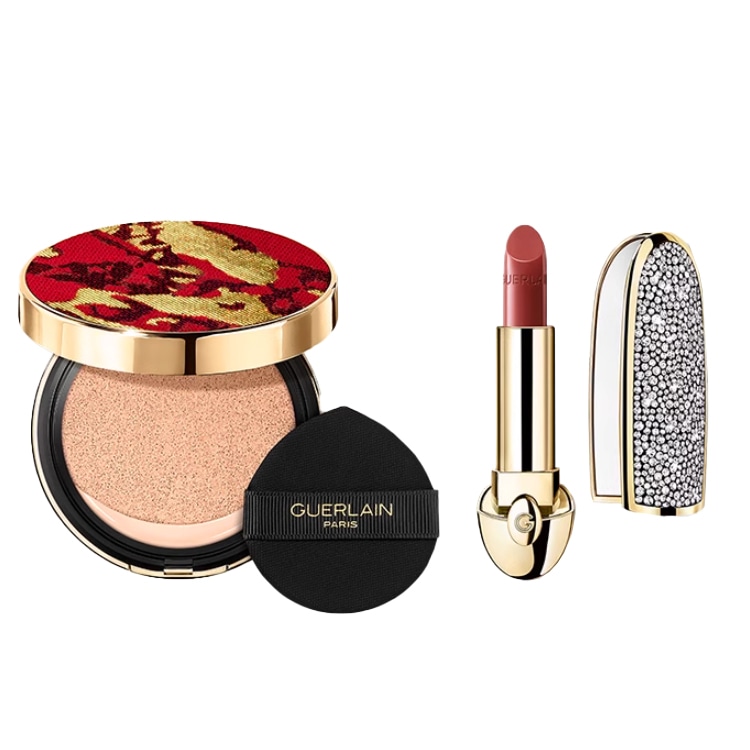 GUERLAIN/娇兰 娇兰 新年限定鸿运金喜气垫彩妆套装 易上色
