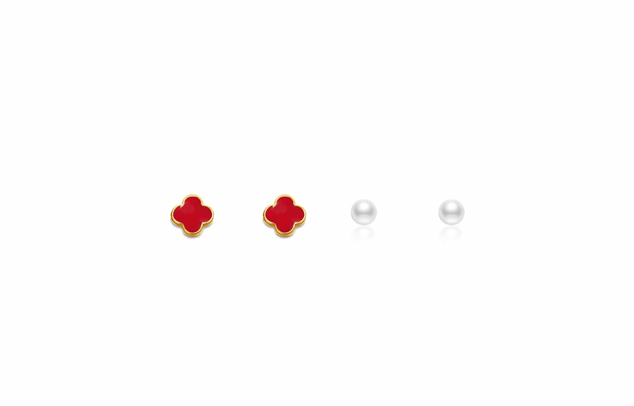 GIFU Lucky Clover S925 Silver Earrings