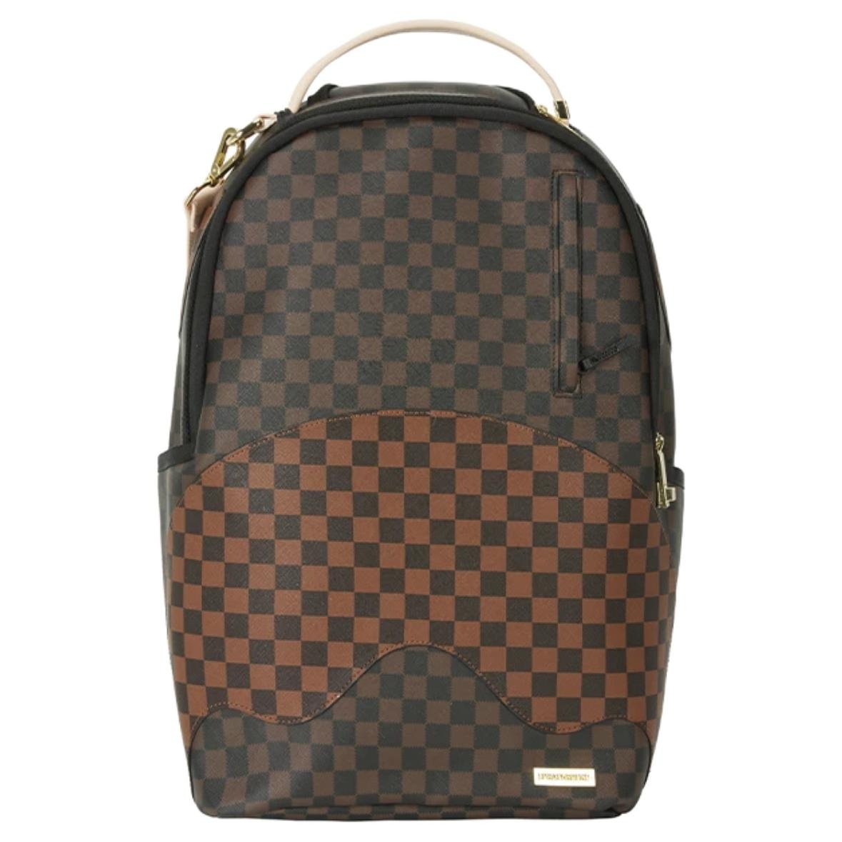 Sprayground Chessboard PVC Backpack Brown