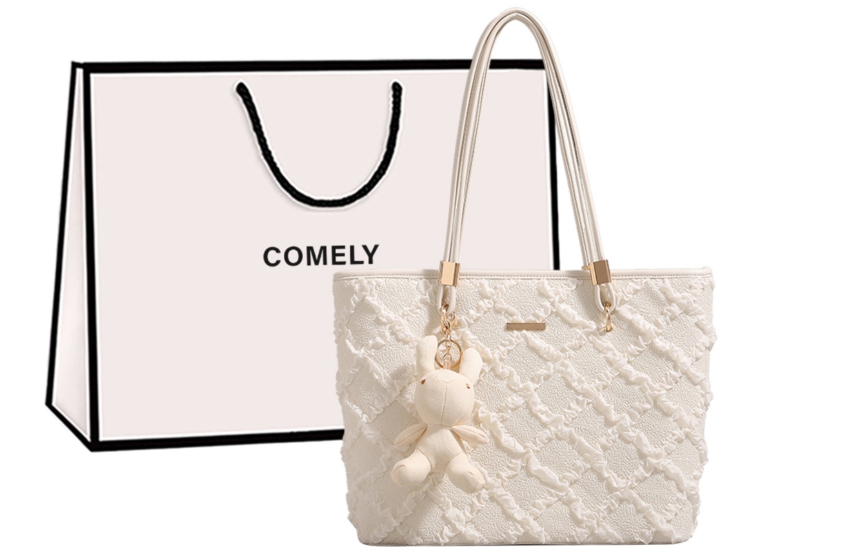康莉/COMELY COMELY Tote Bag Off-White