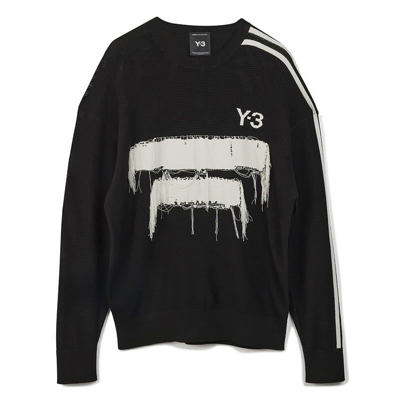 Y-3 GFX Knit Crew Black