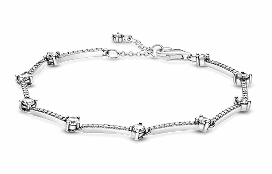 Pandora/潘多拉 Pandora Pavé Chain Bracelet 925 Silver