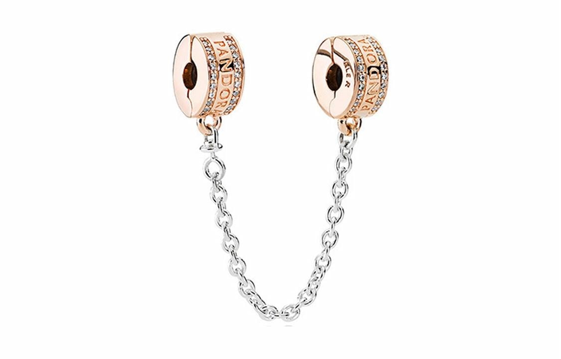 Pandora/潘多拉 Pandora Rose Series Safety Chain Rose Gold