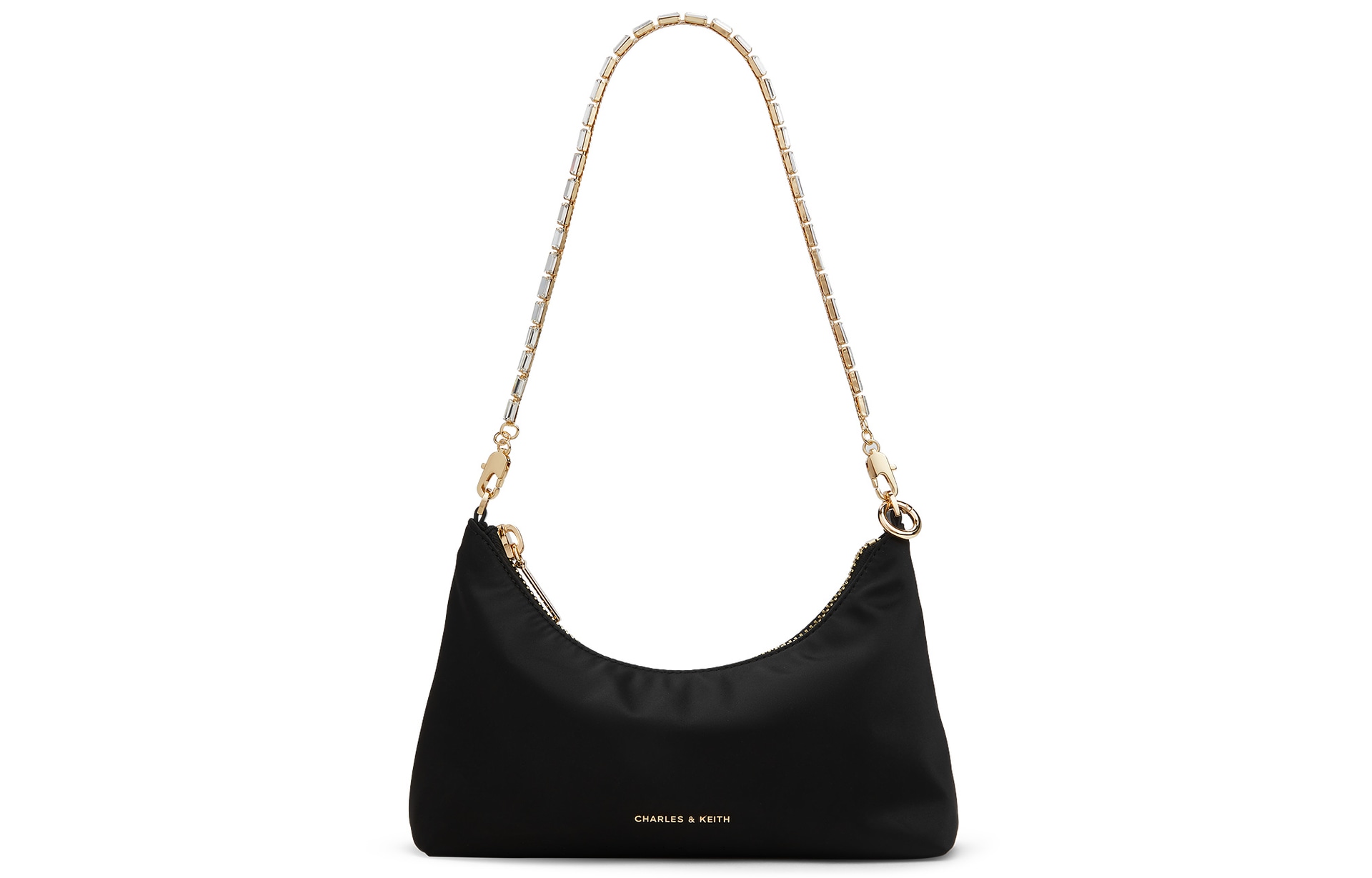 CHARLES&KEITH Dusk Silver Small Shoulder Bag
