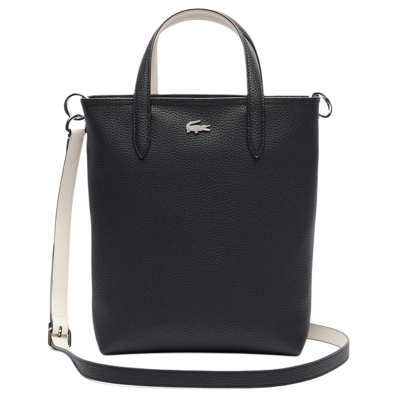 Lacoste Signature Check Tote Bag Black
