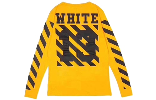OFF-WHITE Long Sleeve Tee Yellow
