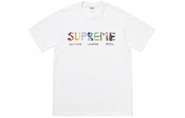Supreme SS18 Rocks Tee White