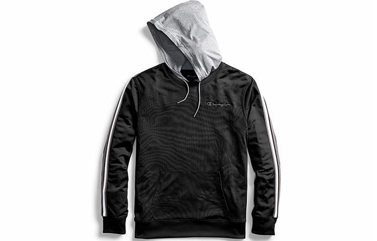 Champion Retro Striped Sweatshirt Black