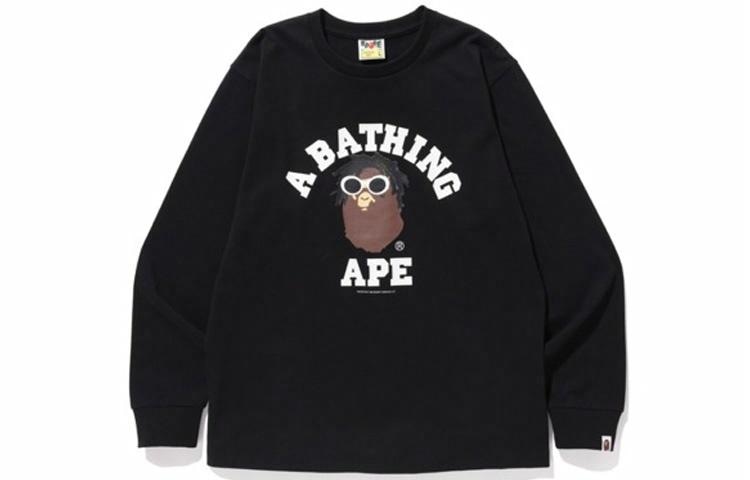 A BATHING APE BAPE x Wiz Khalifa College L/S Tee