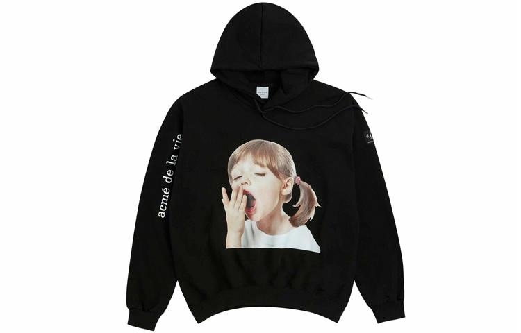 acme de la vie ADLV Yawn Girl Hoodie Black