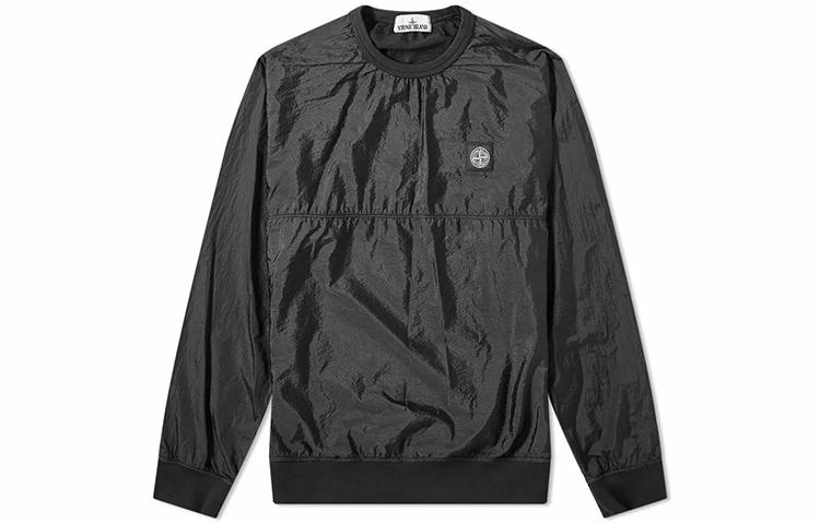 Stone Island Nylon Crewneck Sweatshirt Black