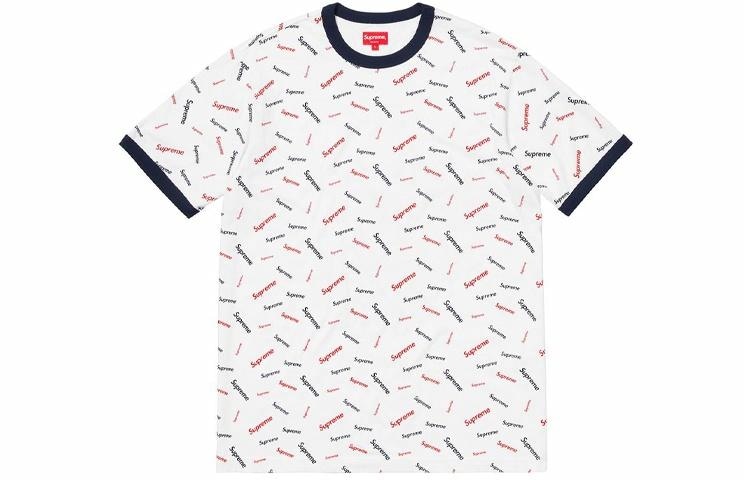 Supreme FW18 Scatter Ringer White