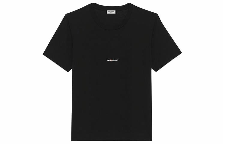 SAINT LAURENT/圣罗兰 Saint Laurent Classic Logo T-Shirt Black