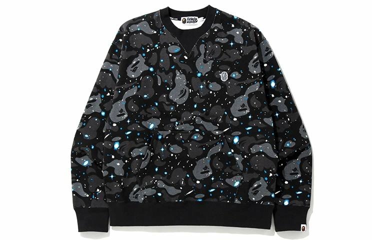 A BATHING APE BAPE Relaxed Space Camo Crewneck