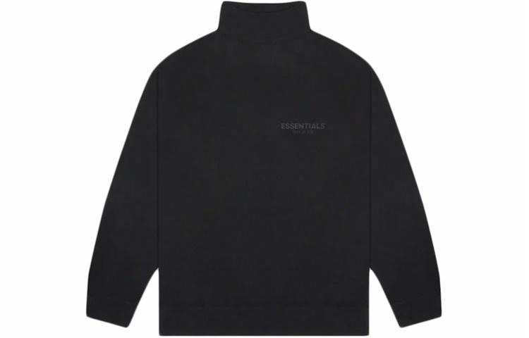 Fear of God Essentials SS20 Black Mock Neck Sweatshirt