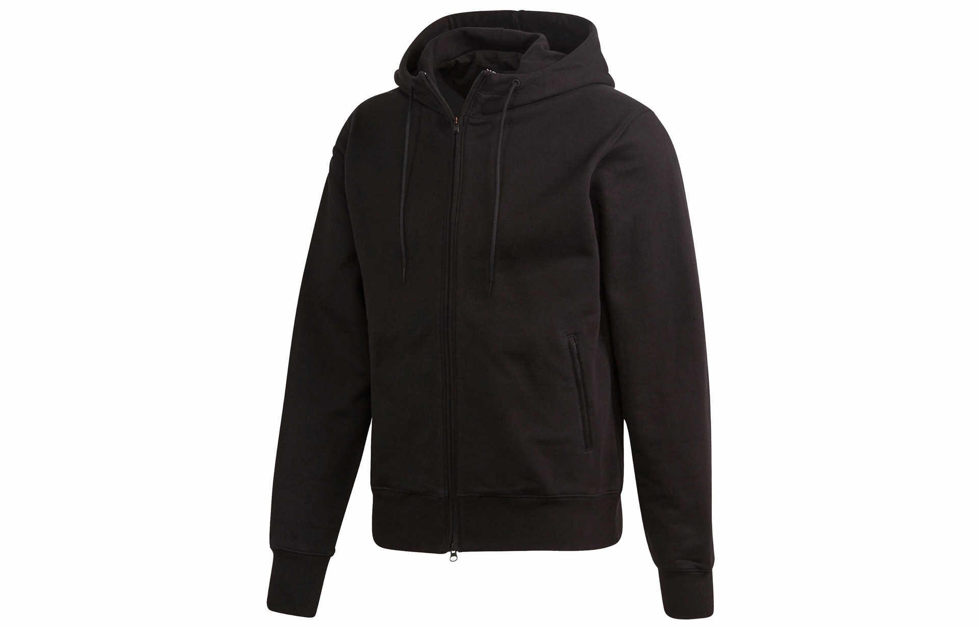 Y-3 Logo Zip Hoodie Black
