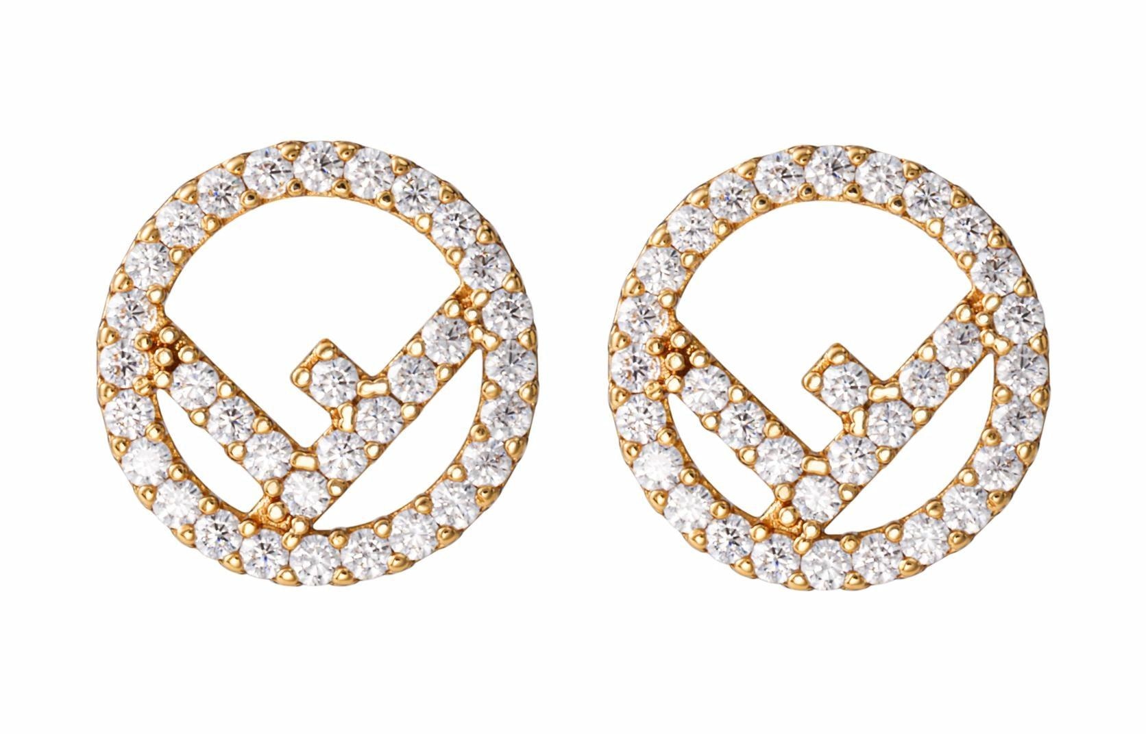 FENDI/芬迪 Fendi Gold Earrings