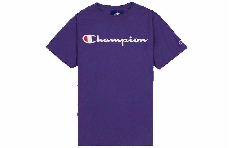 Champion Retro Logo T-Shirt Purple