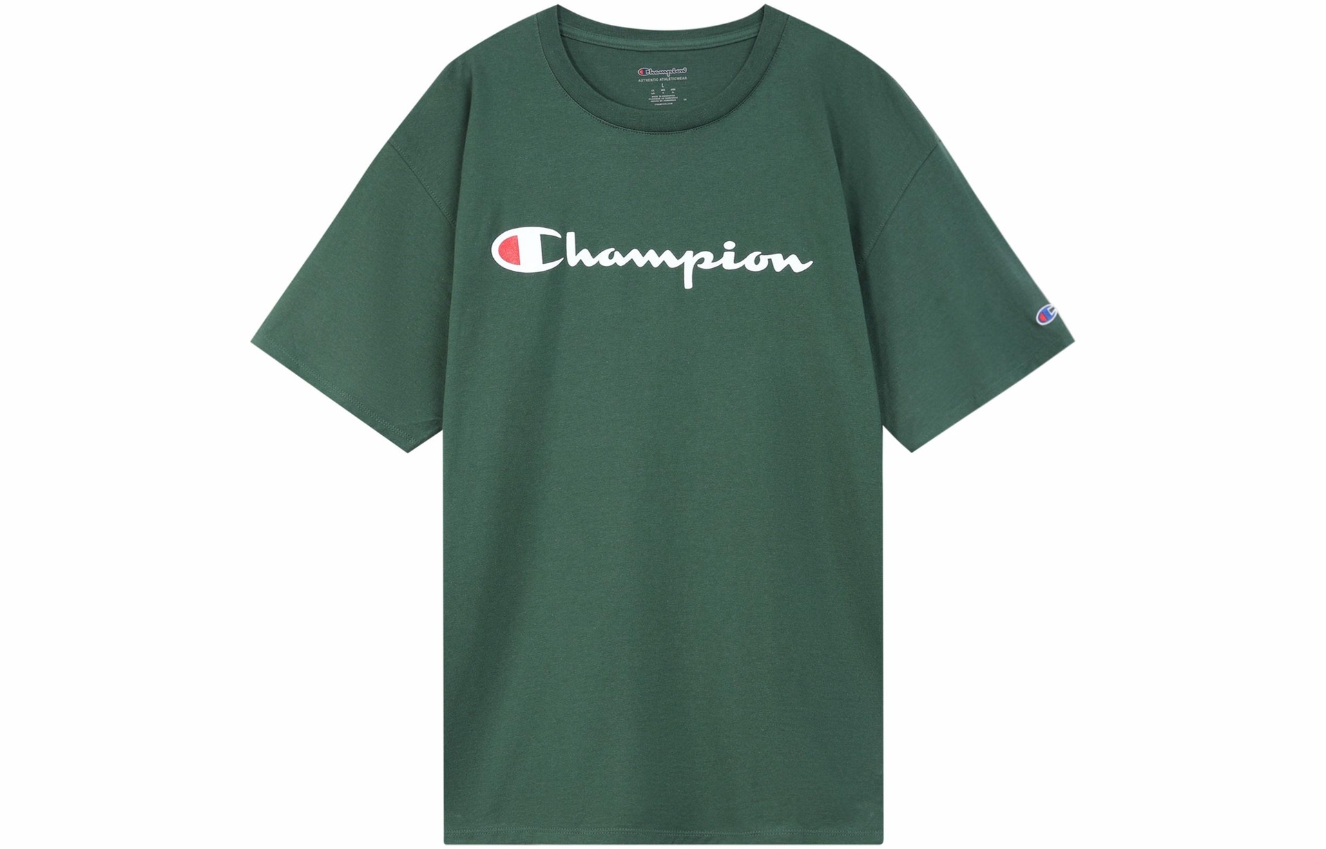 Champion Script Print Tee Green