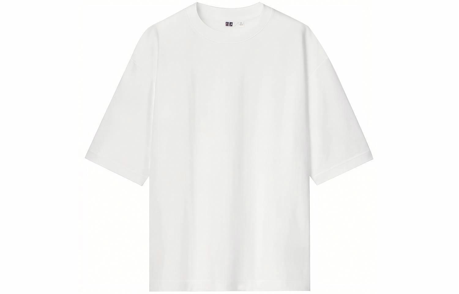 UNIQLO/优衣库 UNIQLO Loose Fit Crew Neck T-Shirt White