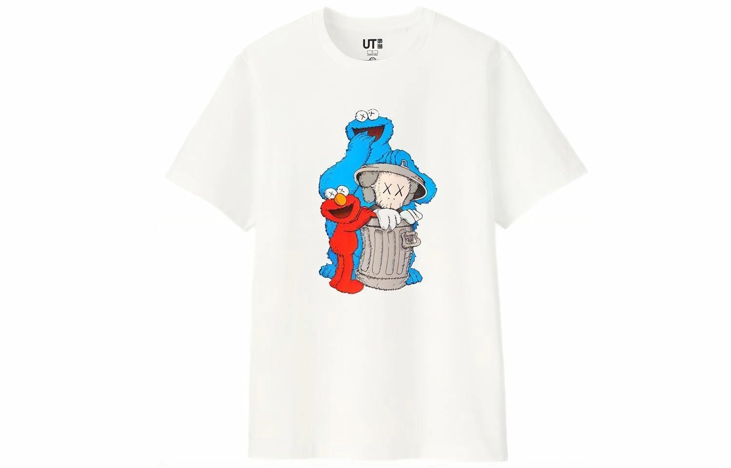 UNIQLO/优衣库 UNIQLO x SESAME STREET x KAWS T-Shirt White