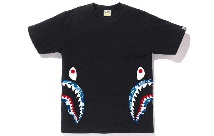 A BATHING APE BAPE Shark Camo T-Shirt