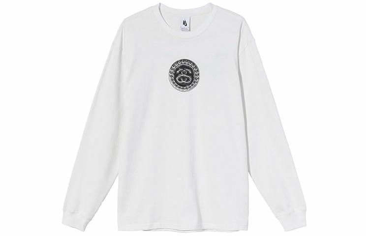 Stussy x Nike Crewneck Pullover Long Sleeve Tee White