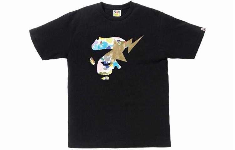 A BATHING APE BAPE Camo Ape Head Star Print Tee