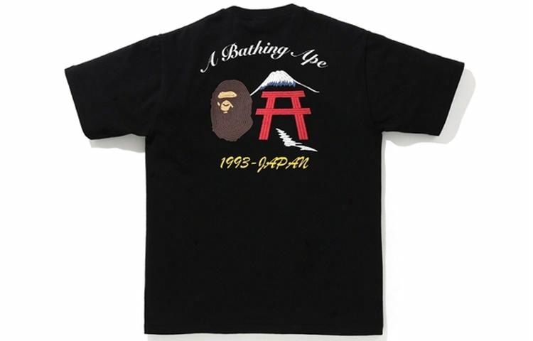 A BATHING APE Fuji Black Tee