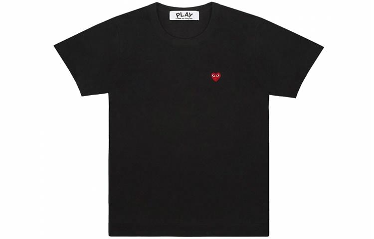 CDG Play Mini Red Heart Tee Black