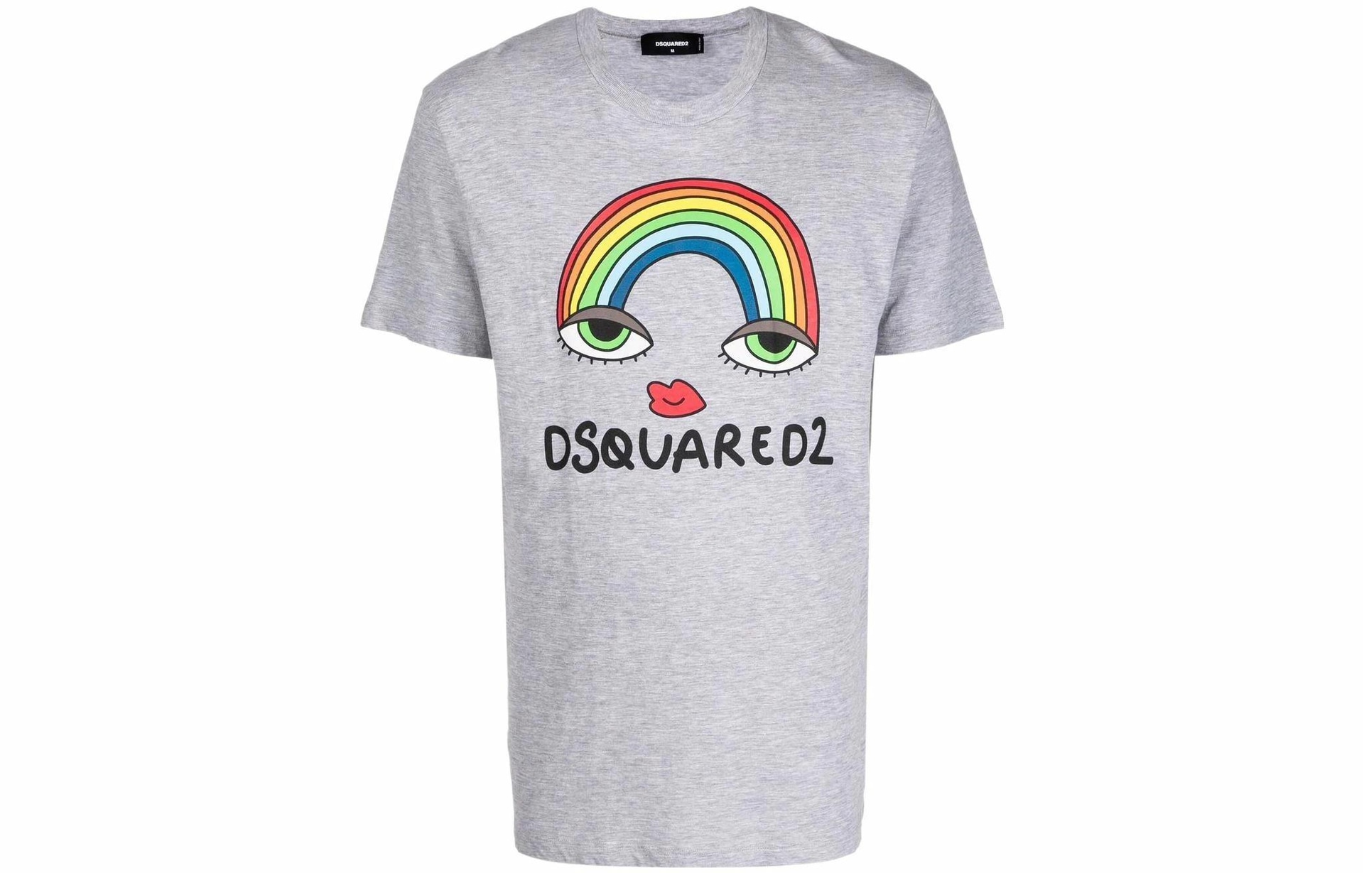 DSQUARED 2 DSQUARED2 SS22 Rainbow Print Tee