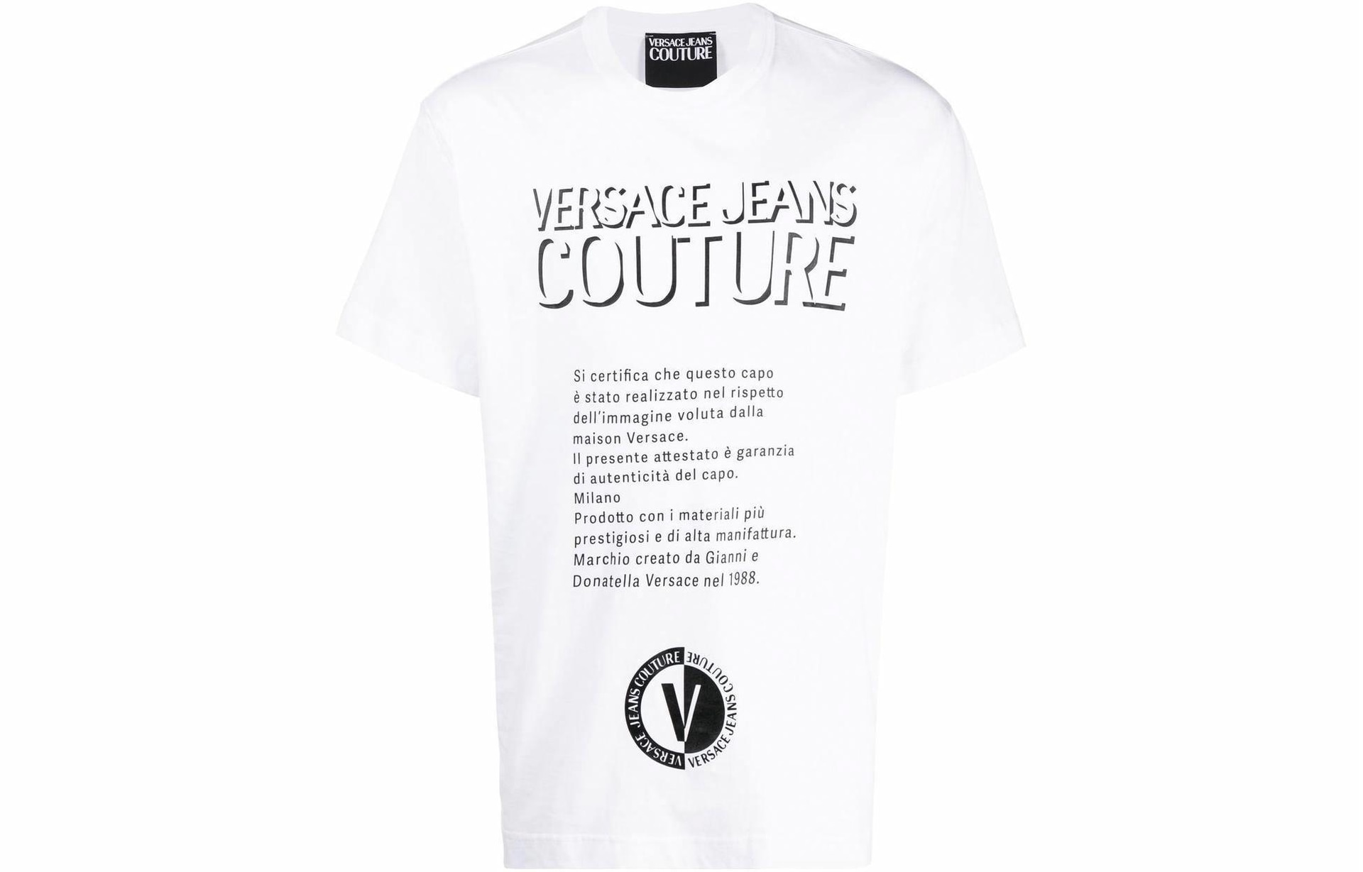 Versace Jeans Couture SS23 3D Logo Tee White