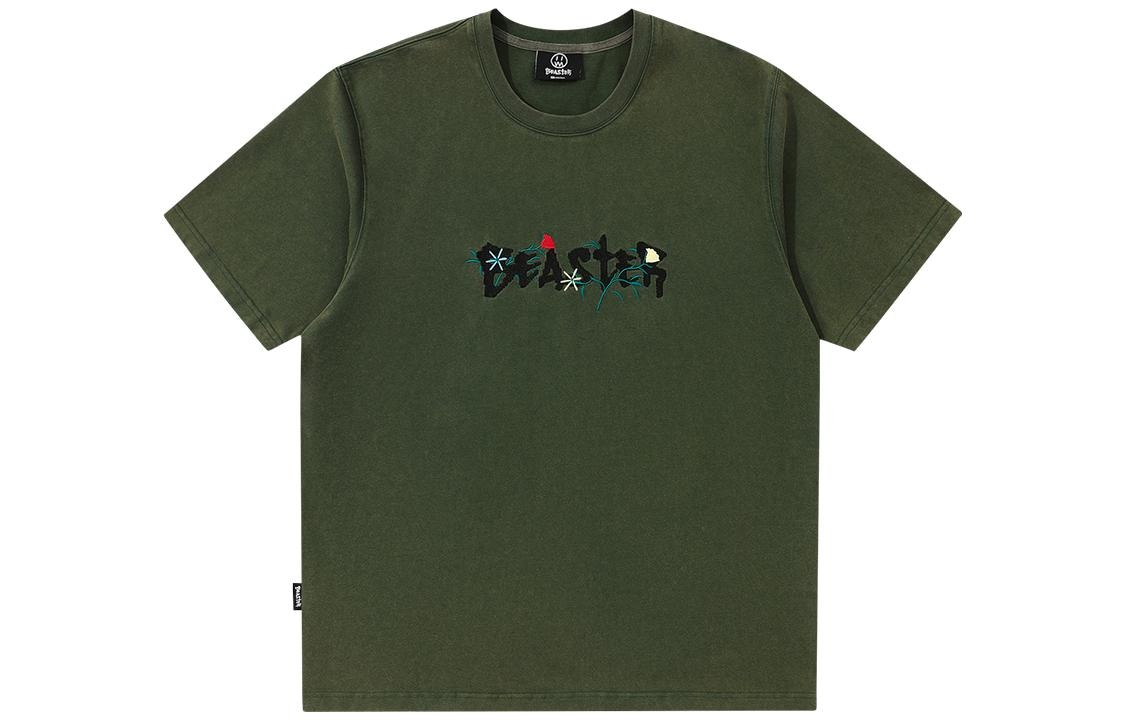 BEASTER Embroidered Washed T-Shirt