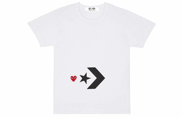 CDG Play x Converse Play Together T-Shirt White