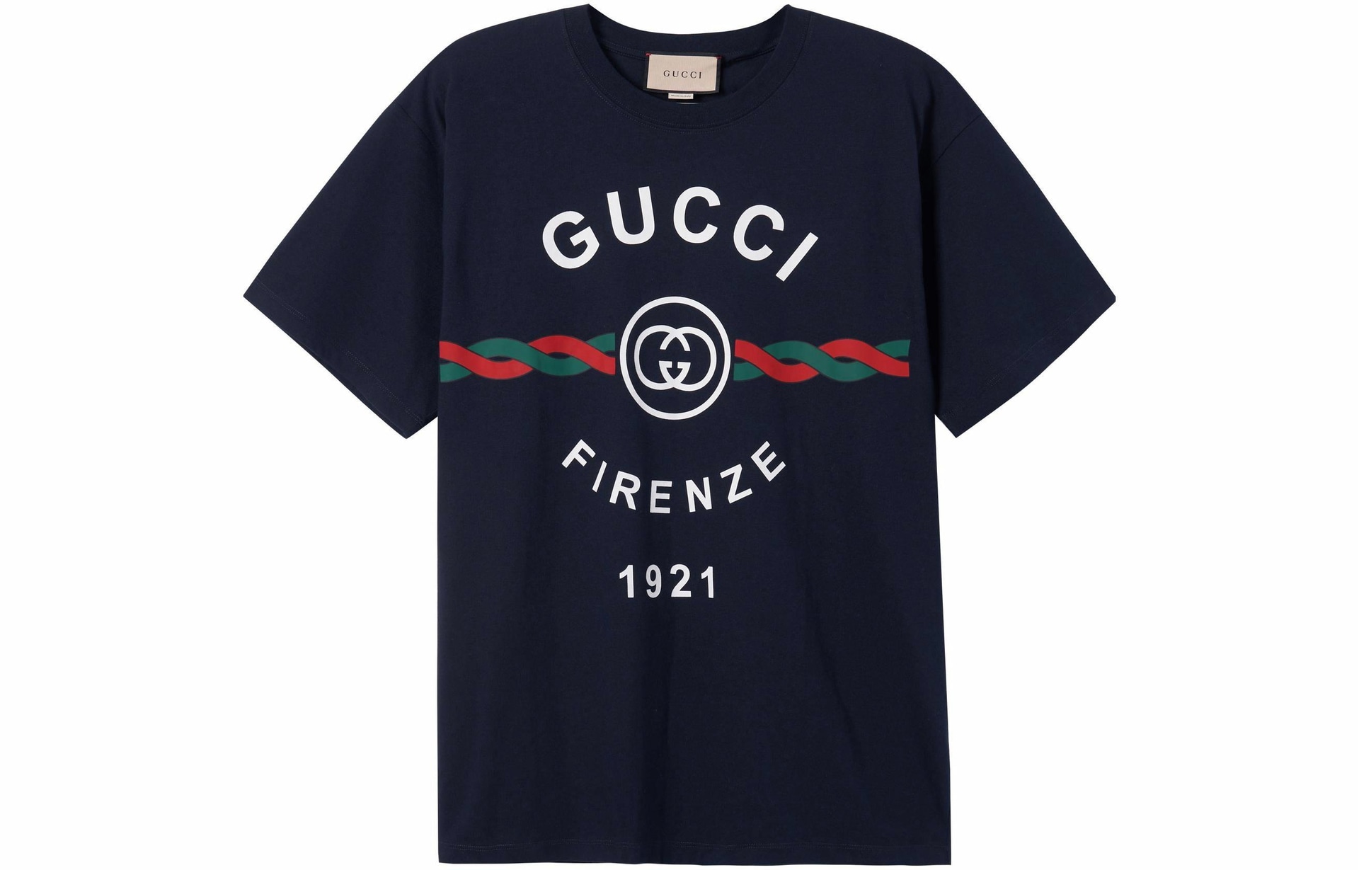 GUCCI/古驰 Gucci Firenze 1921 SS22 T-Shirt Navy