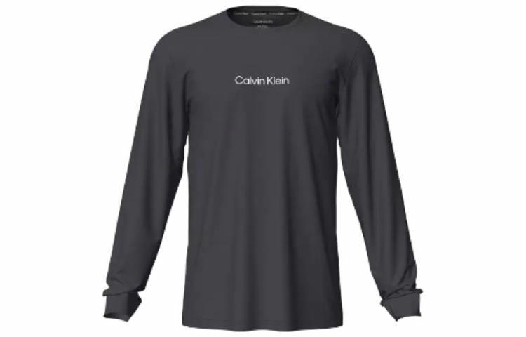 Calvin Klein Long Sleeve Logo Tee Black
