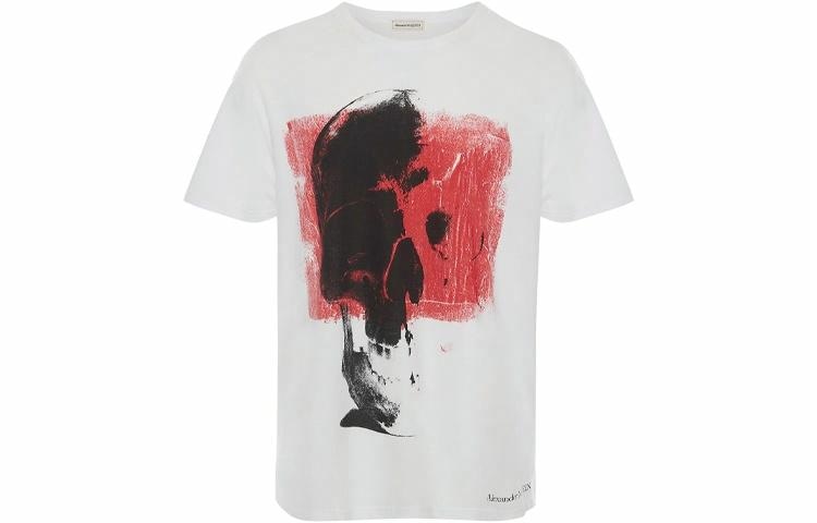 Alexander McQueen Skull Print T-Shirt White