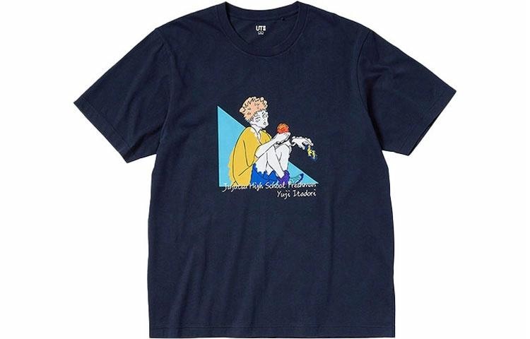 UNIQLO/优衣库 UNIQLO x Jujutsu Kaisen Crew Neck T-Shirt Navy