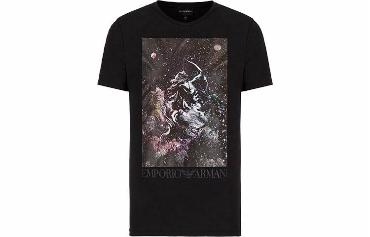 EMPORIO ARMANI/阿玛尼 Emporio Armani Zodiac Planet T-Shirt