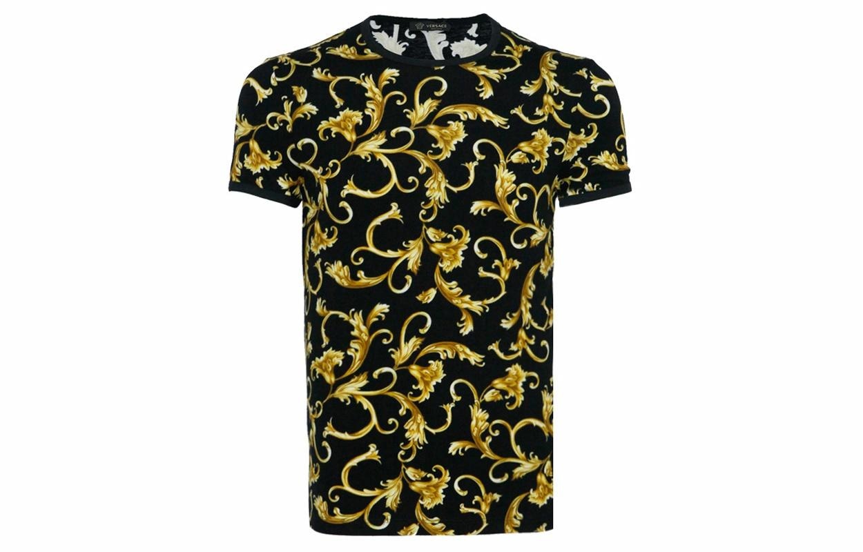 VERSACE/范思哲 Versace Baroque Crewneck T-Shirt