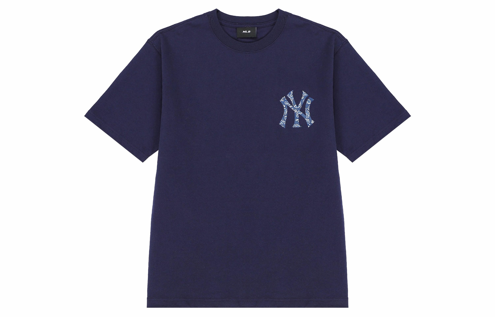 MLB Logo Print T-Shirt Navy