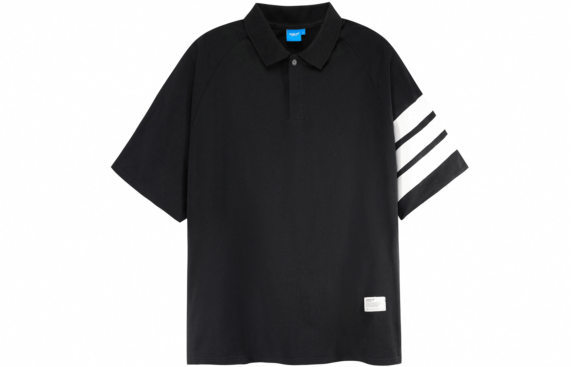 ICONS Lab x SSUR PLUS Striped Polo Collar T-Shirt