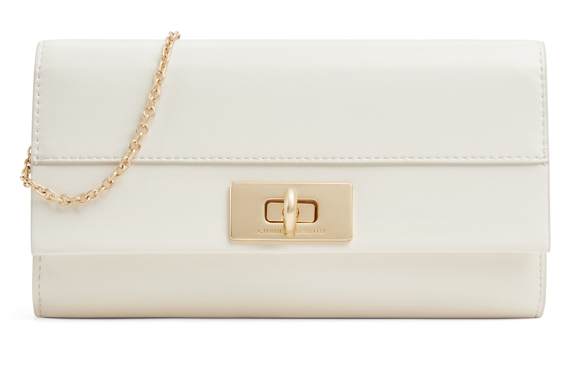 CHARLES&KEITH CHARLESKEITH ck PU CreamBlack