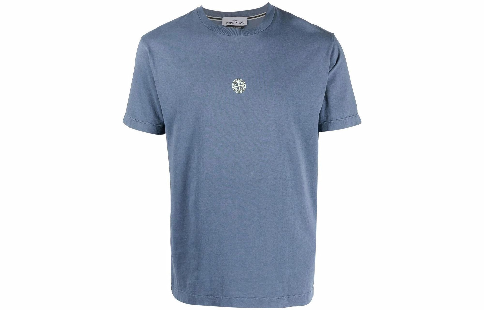 Stone Island SS23 Letter Print Tee Blue