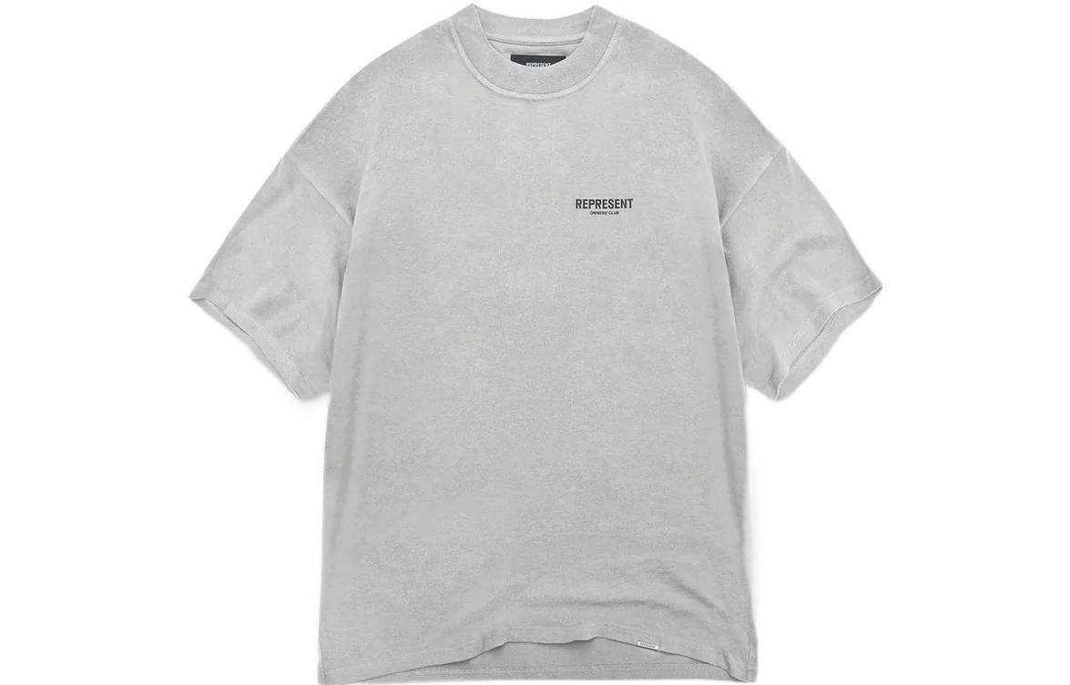 REPRESENT SS22 Logo Crewneck T-Shirt Grey