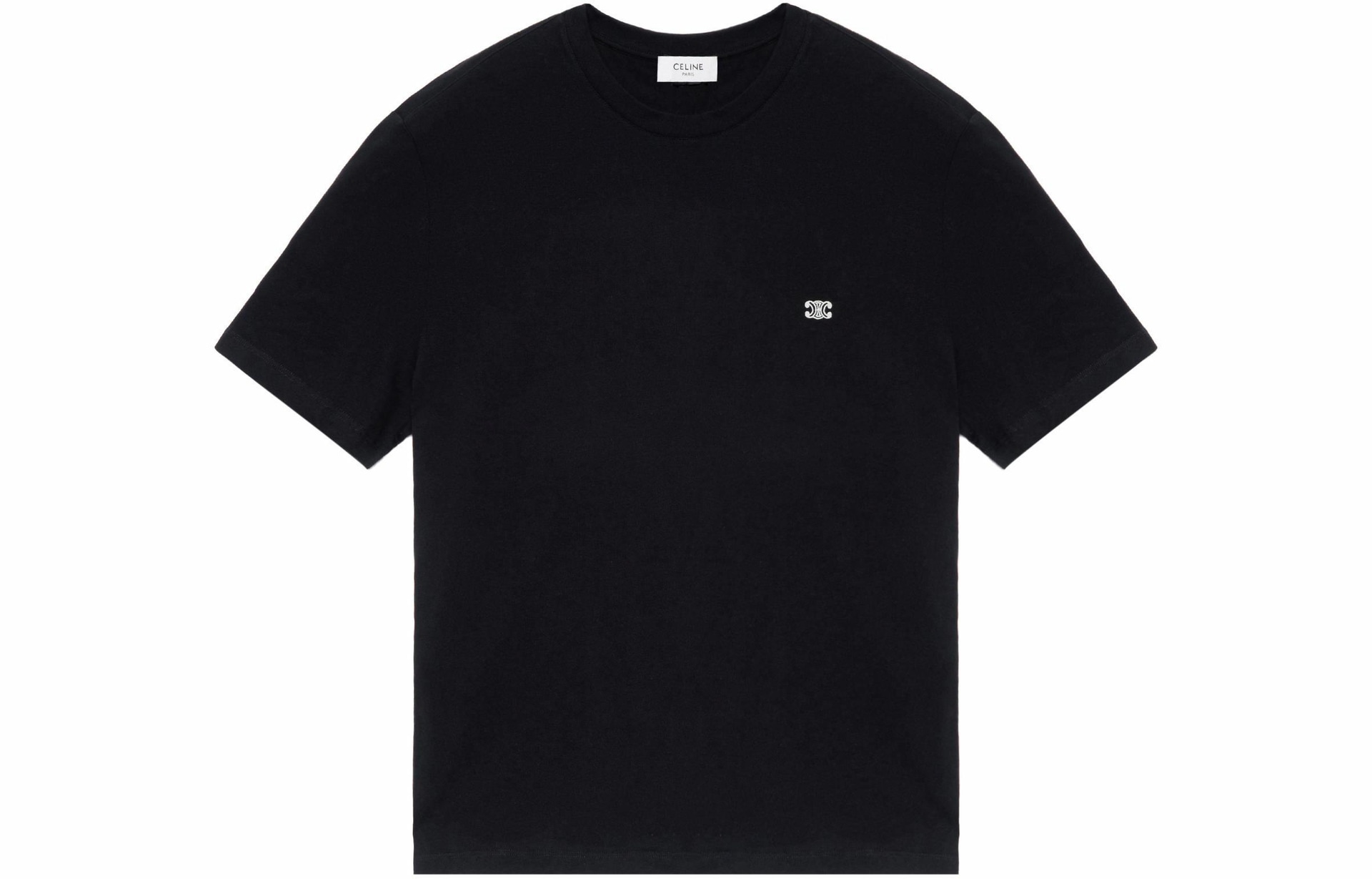 CELINE Logo Print T-Shirt Black