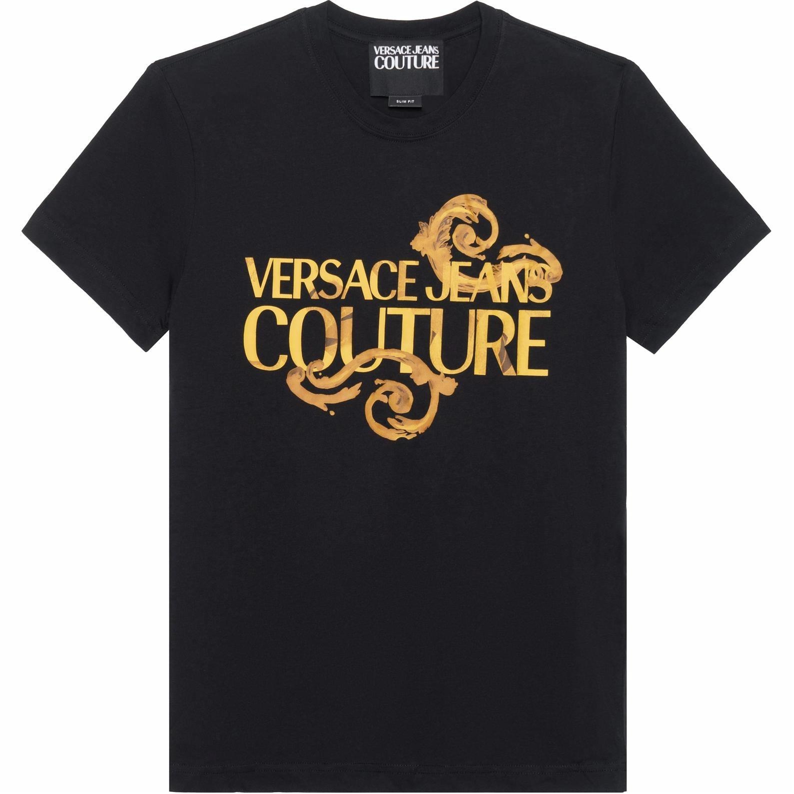 Versace Jeans Couture Logo Print T-Shirt Black